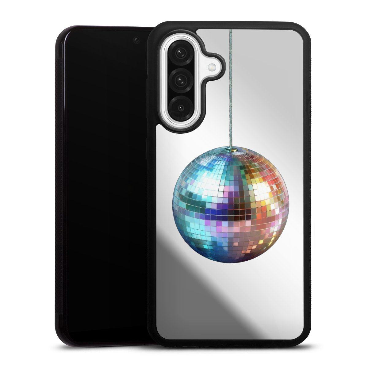 Disco Balls Party Blue Gold Transparent with AI