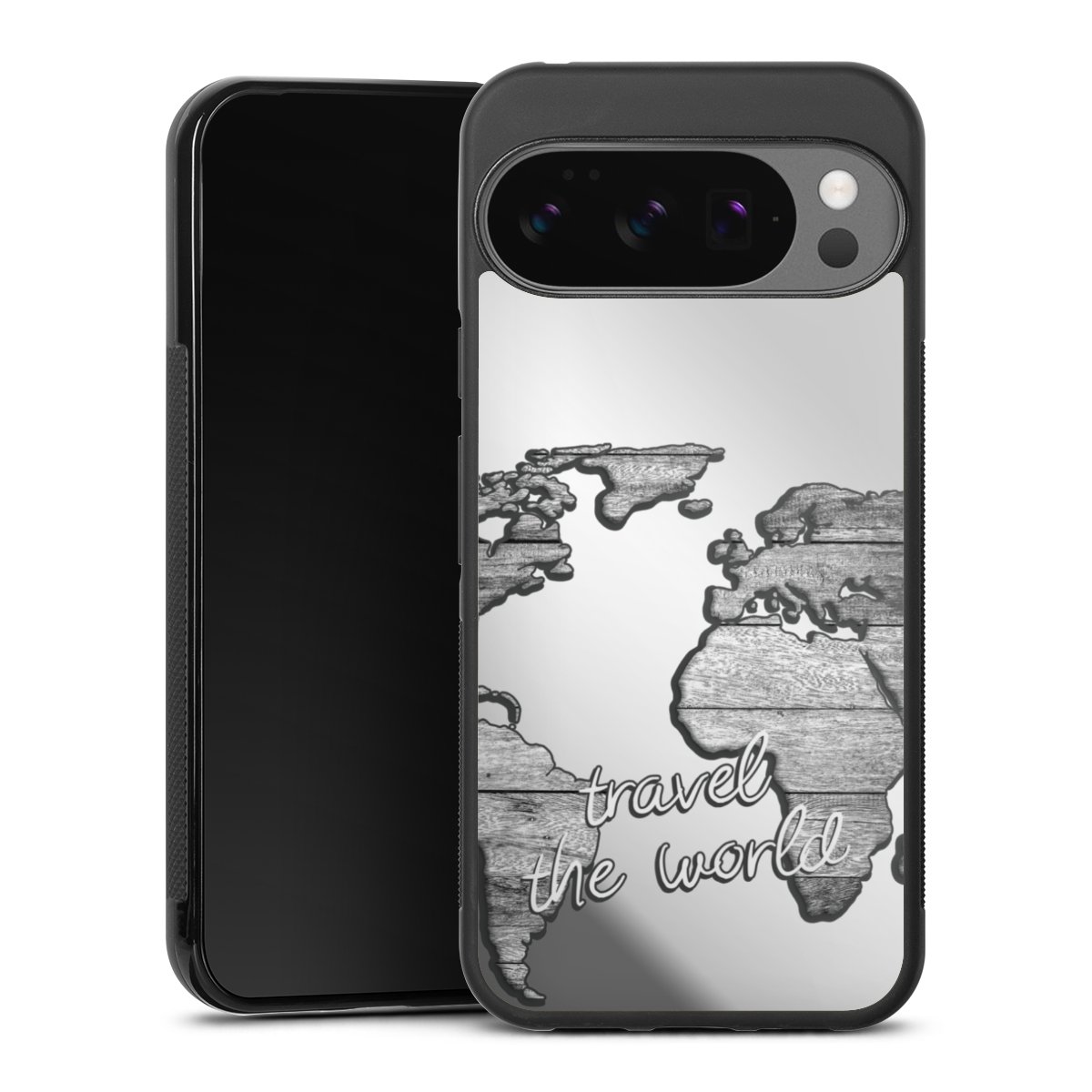 Worldmap Hout zonder Achtergrond