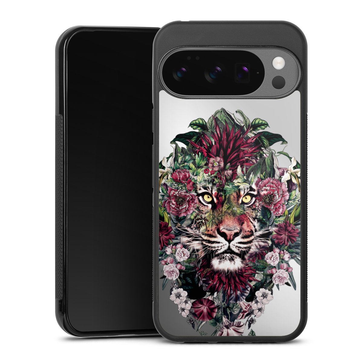 Floraler Tiger ohne Hintergrund