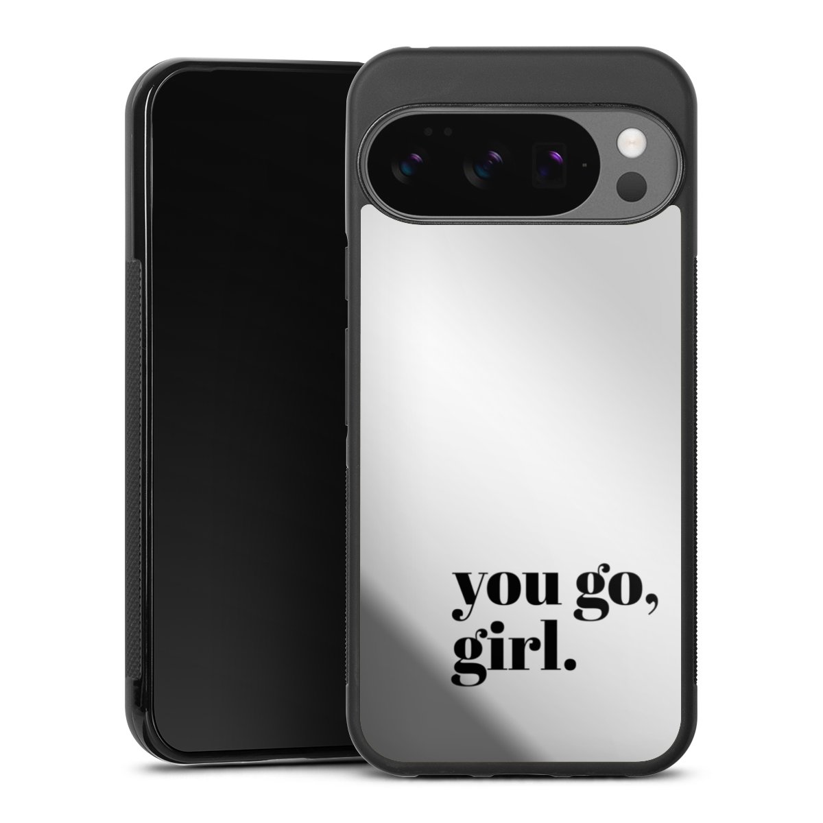 You Go Girl Schwarz Transparent