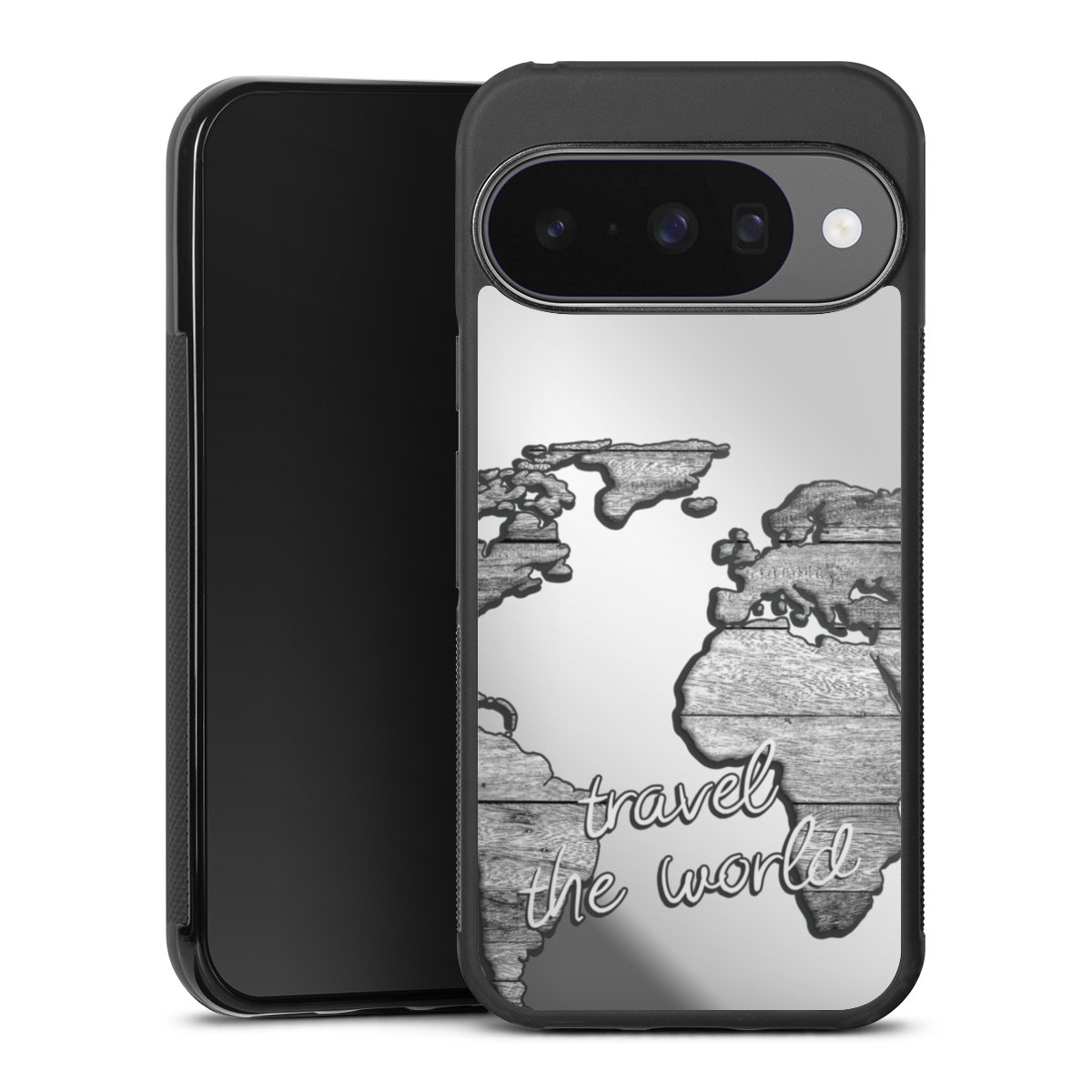 Worldmap Hout zonder Achtergrond