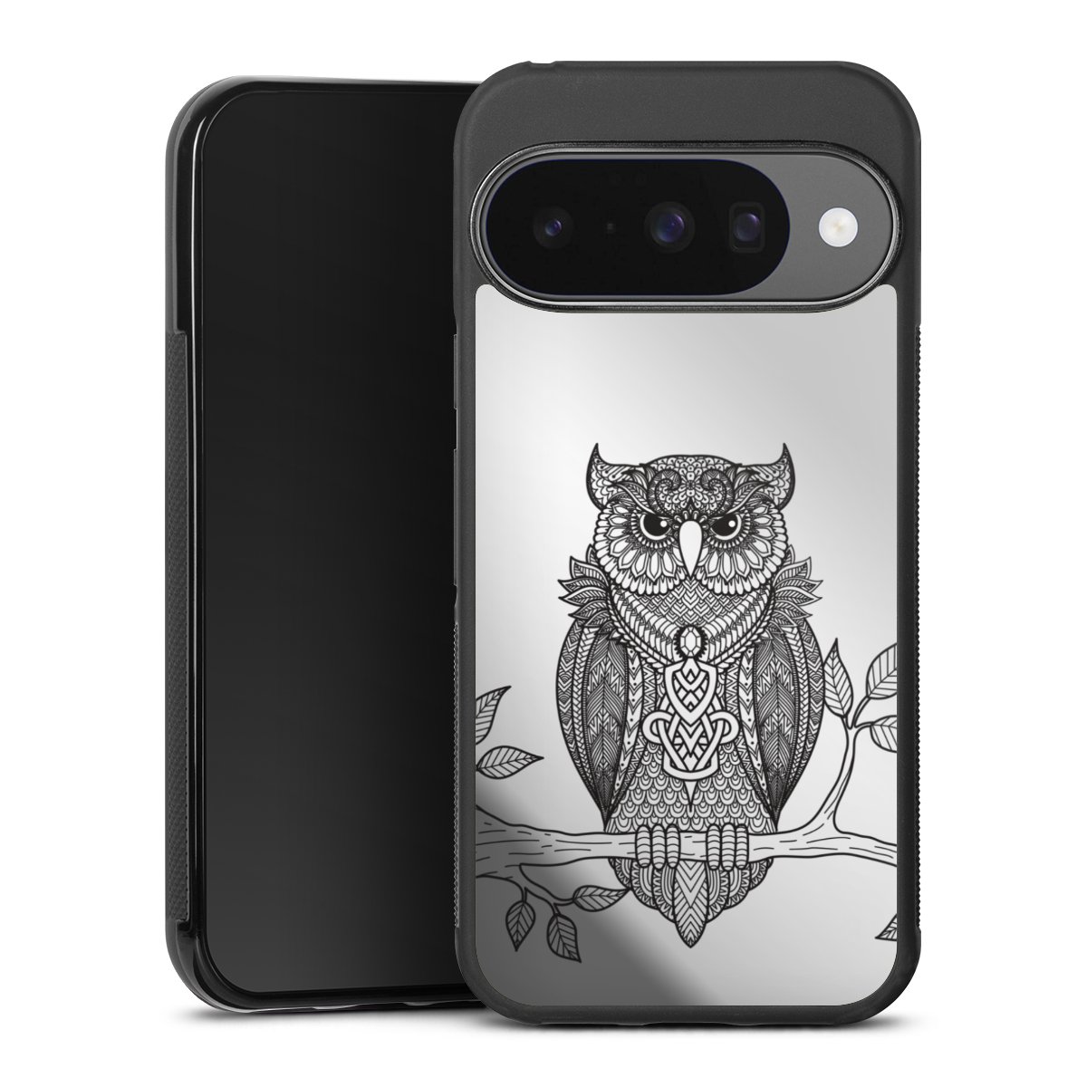 Mandala de hibou sans fond