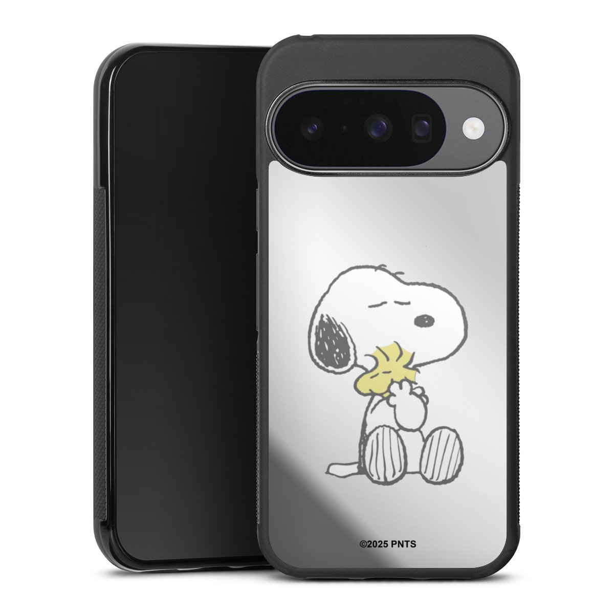 Snoopy And Woodstock Cuddling transparent