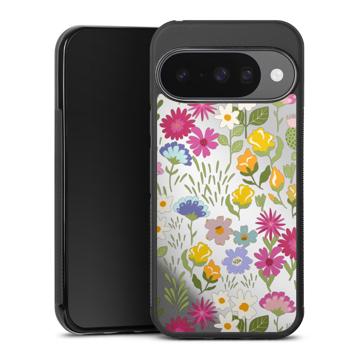 Summer Flowers Pattern Transparent
