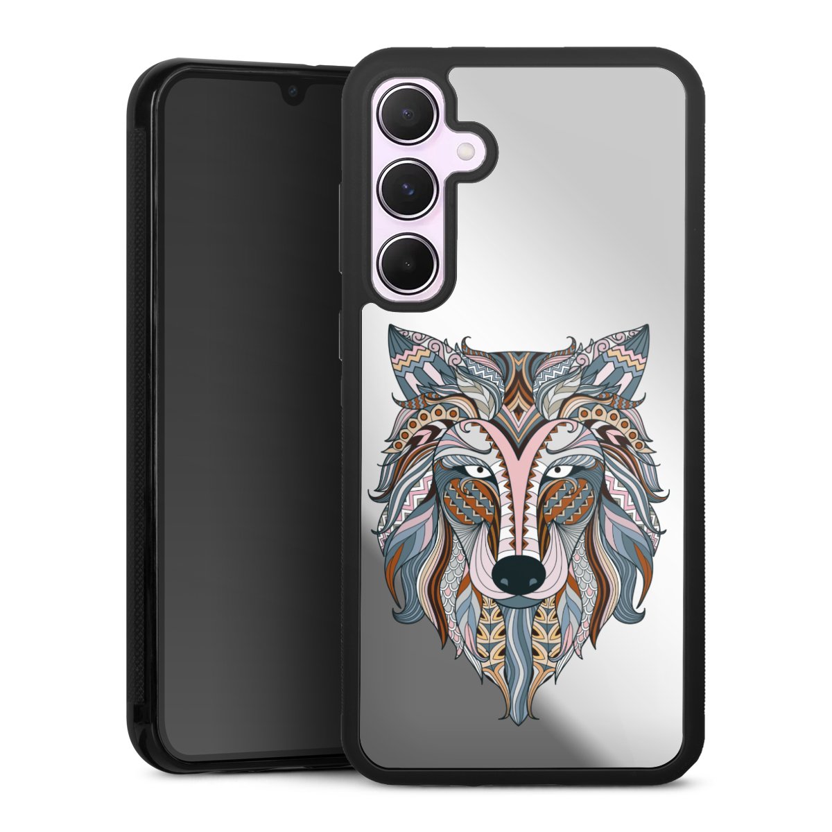 Colorful Ethno Wolf zonder Achtergrond
