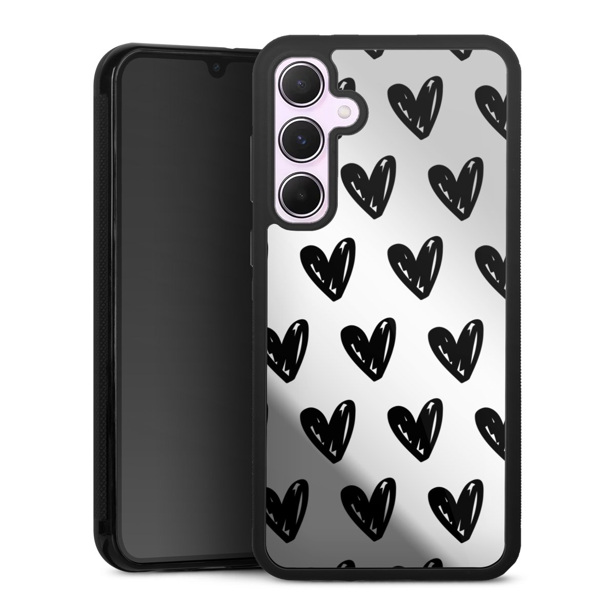 Herzen Schwarz ohne Hintergrund