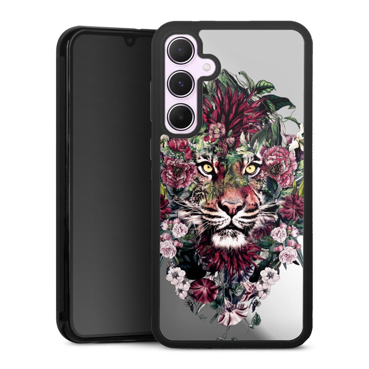 Floraler Tiger ohne Hintergrund