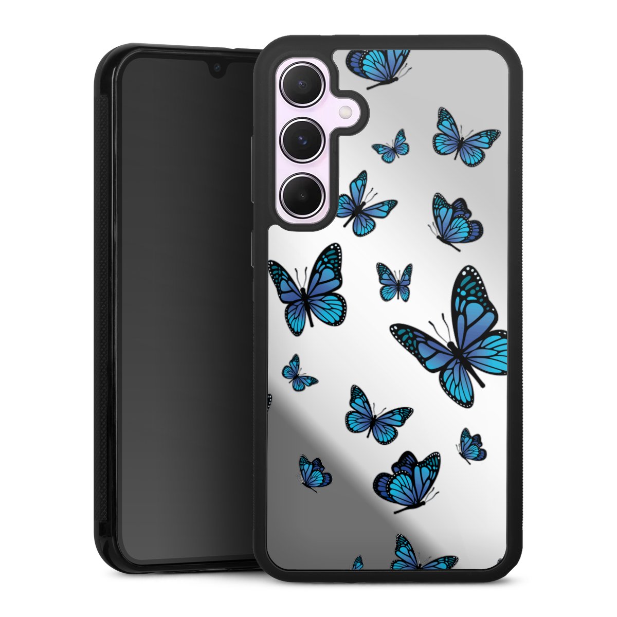 Motif papillon transparent