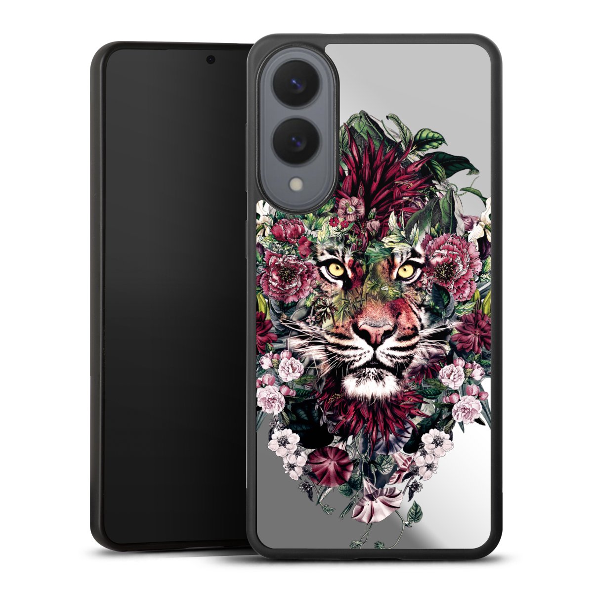 Floraler Tiger ohne Hintergrund