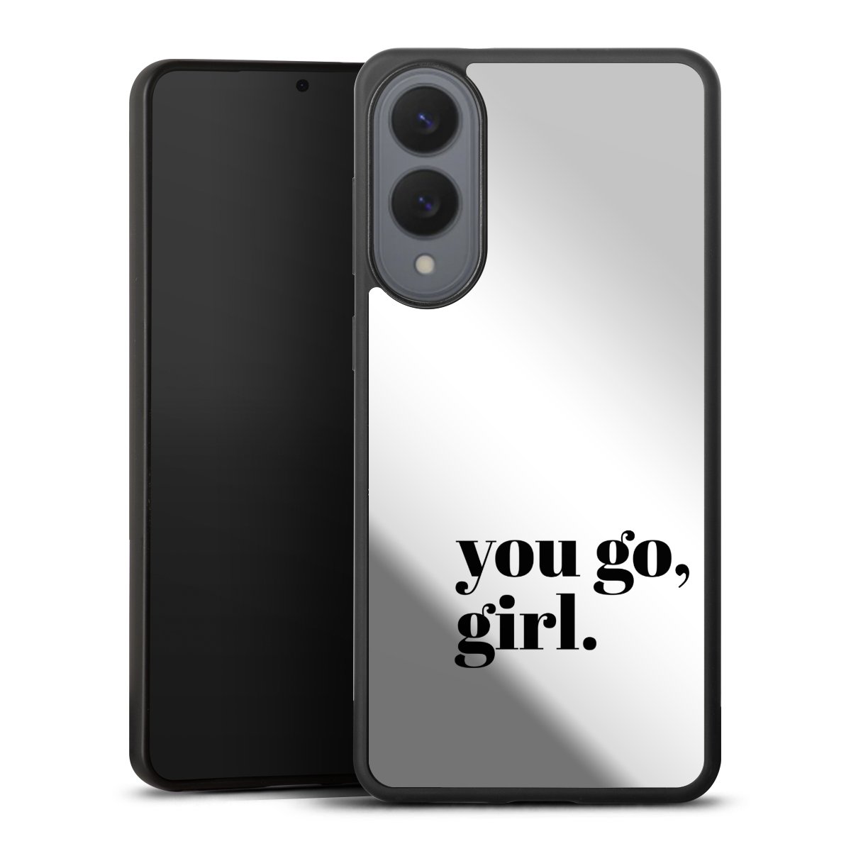 You Go Girl Schwarz Transparent