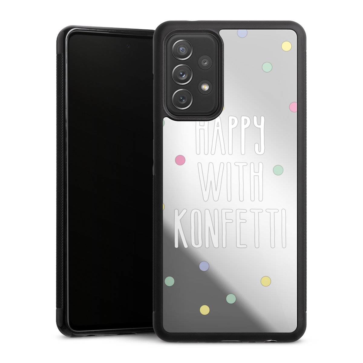 Happy with Konfetti White ohne Hintergrund
