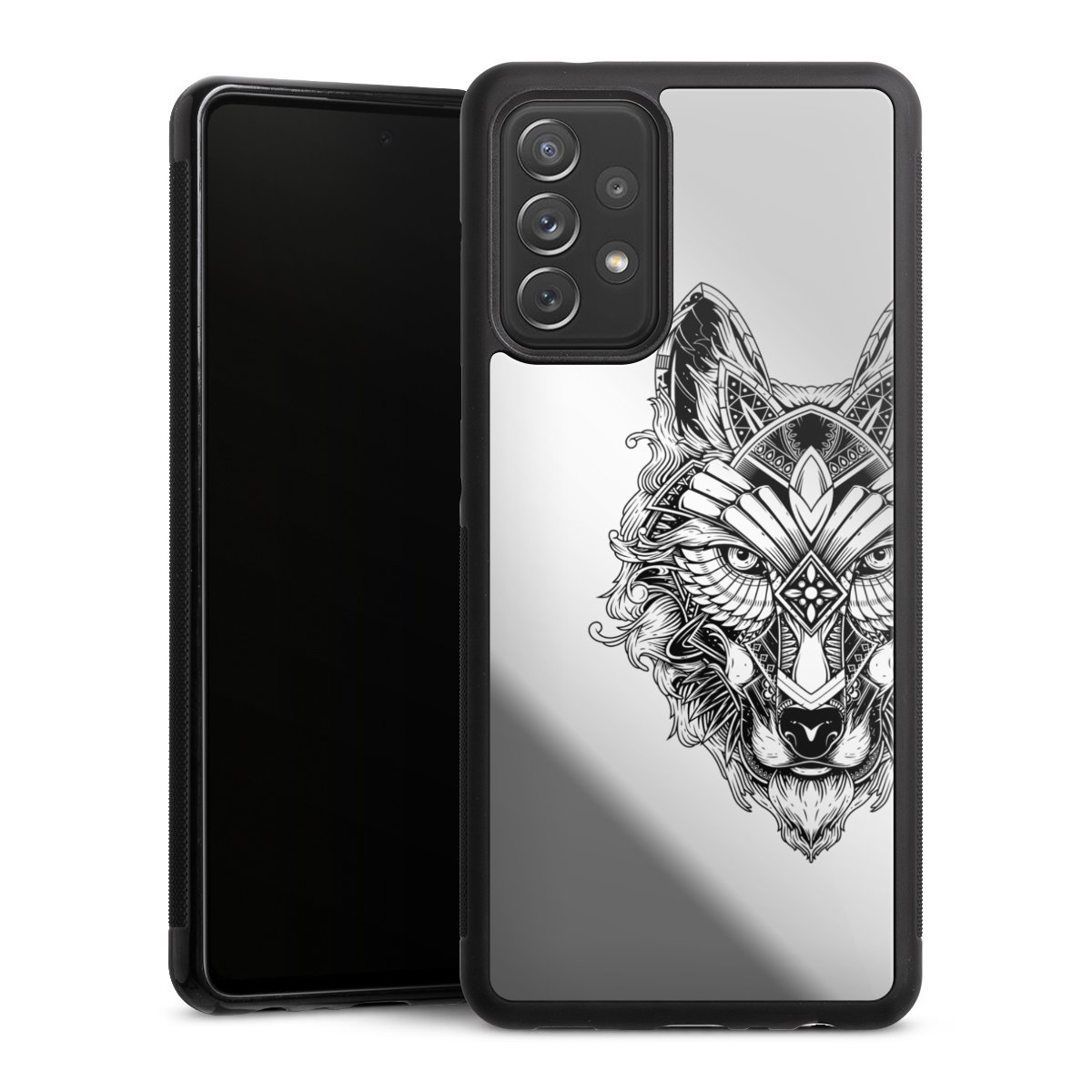 Wolf mandala transparent