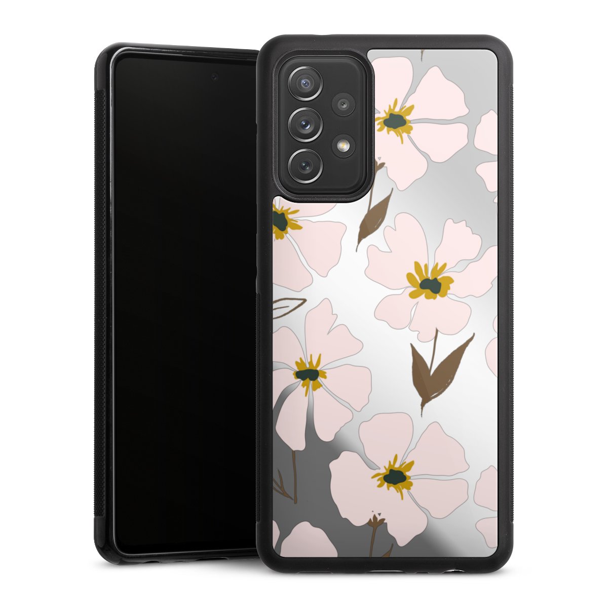 Simple Pastell Flowers Rose Transparent