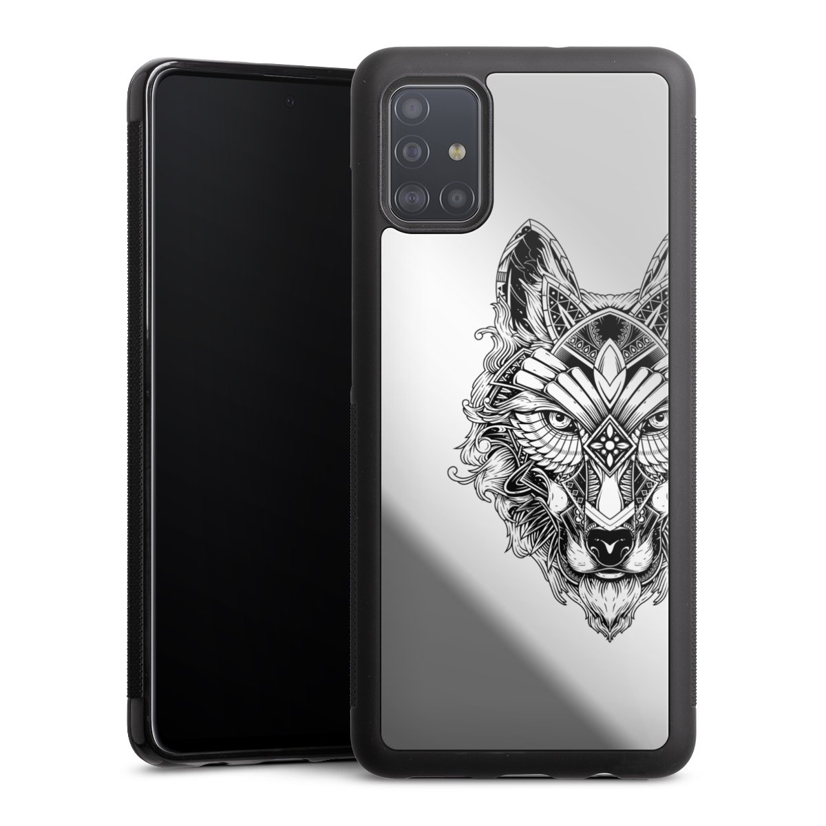 Wolf Mandala ohne Hintergrund