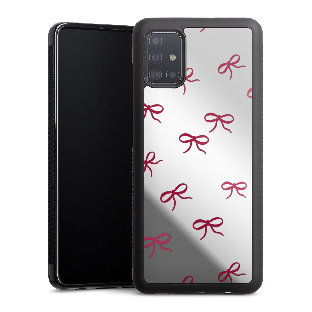 Schleifen Muster Rot