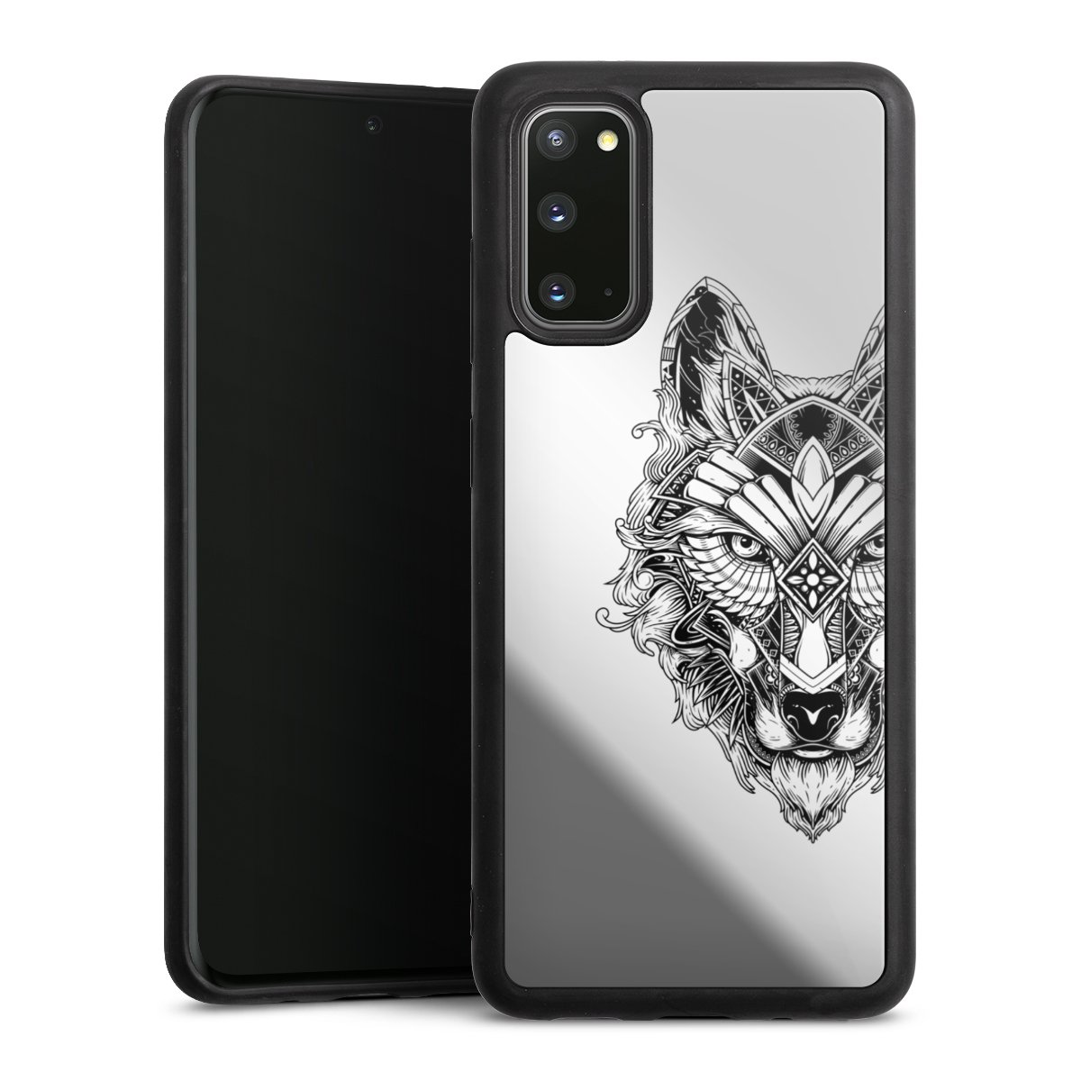 Wolf Mandala ohne Hintergrund
