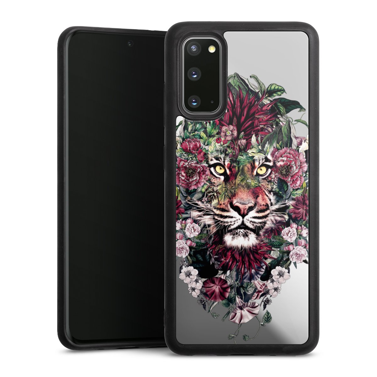 Tigre floral sans fond