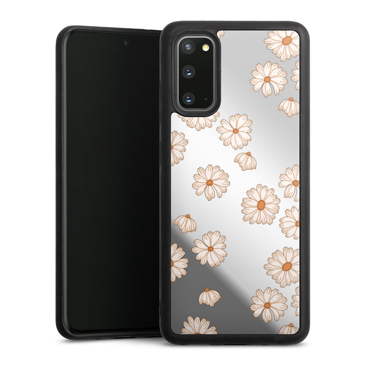 Fond Flower Power blanc