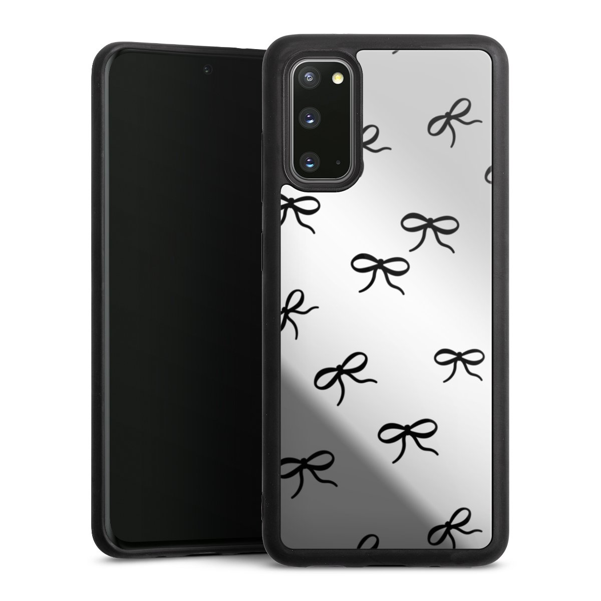 Bows Black Pattern Transparent
