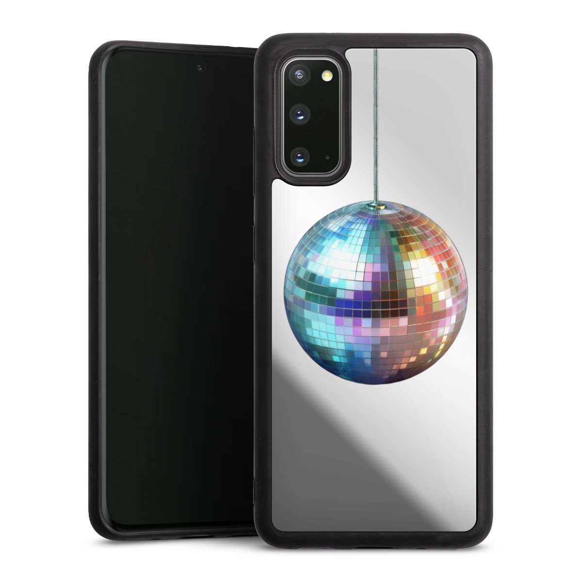 Disco Balls Party Blue Gold Transparent with AI