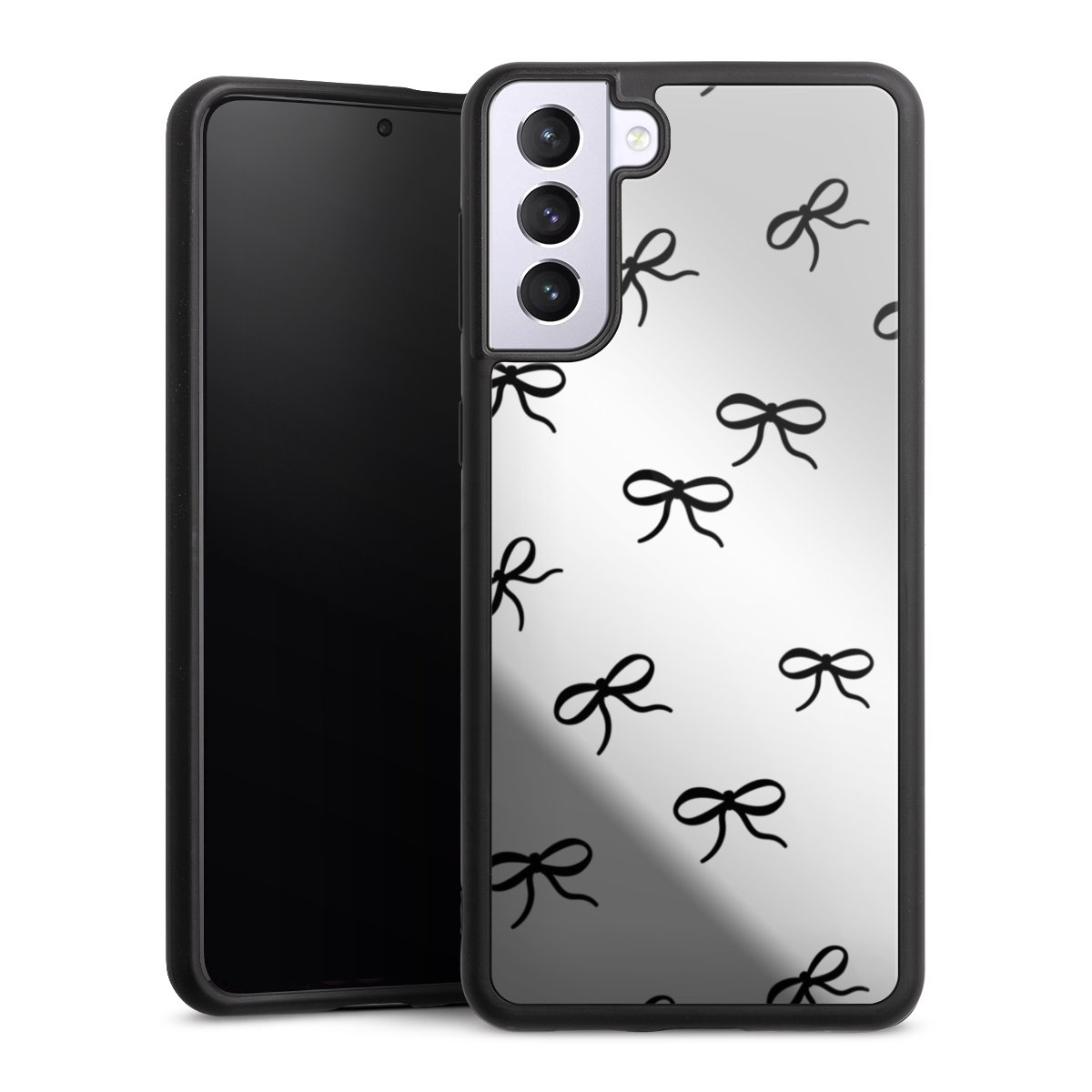 Bows Black Pattern Transparent