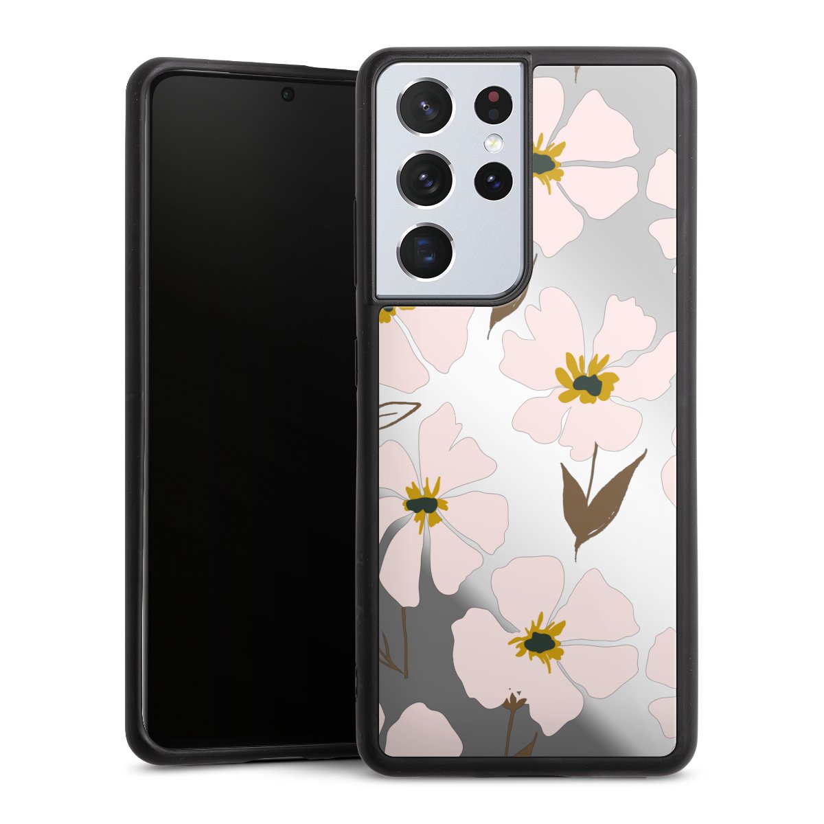 Simple Pastell Flowers Rose Transparent