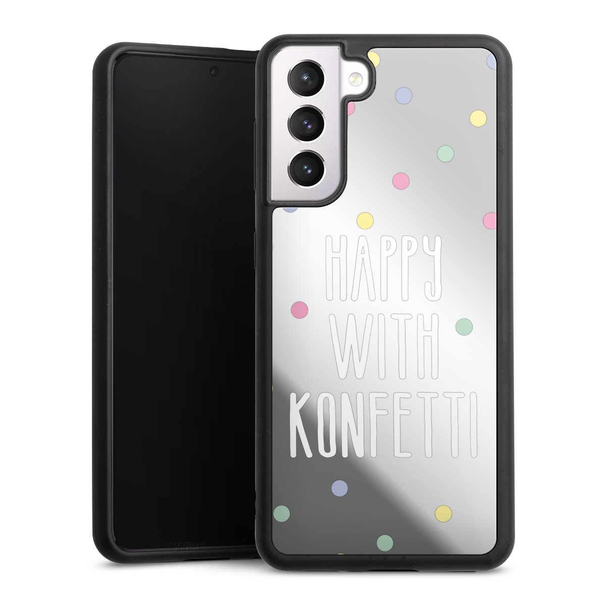 Happy with Konfetti White ohne Hintergrund