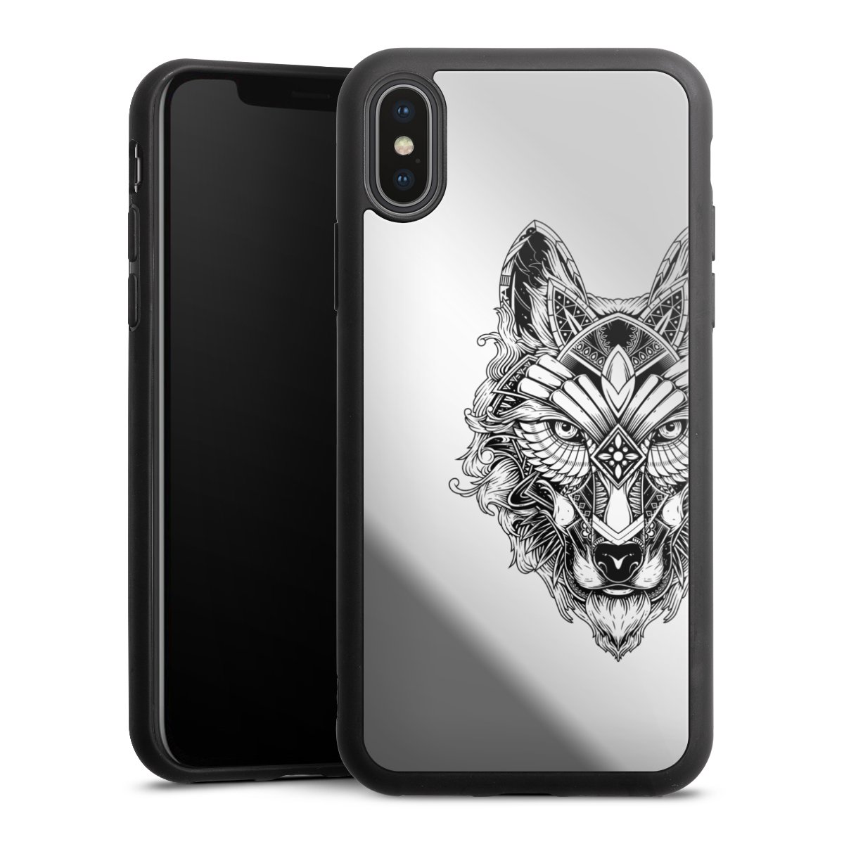 Wolf mandala transparent
