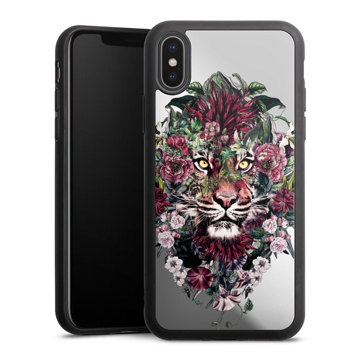 Tigre floral sans fond