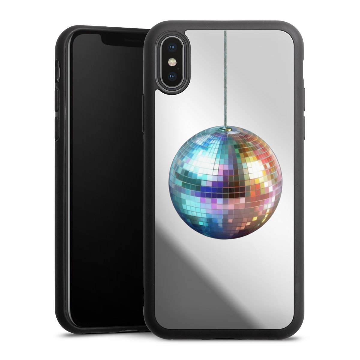 Disco Balls Party Blue Gold Transparent with AI