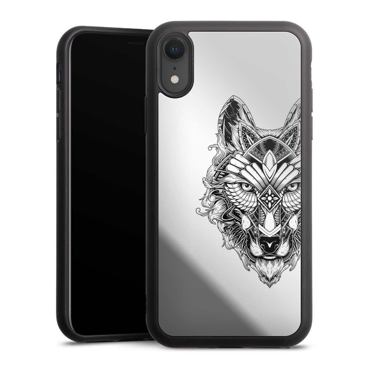 Wolf mandala transparent