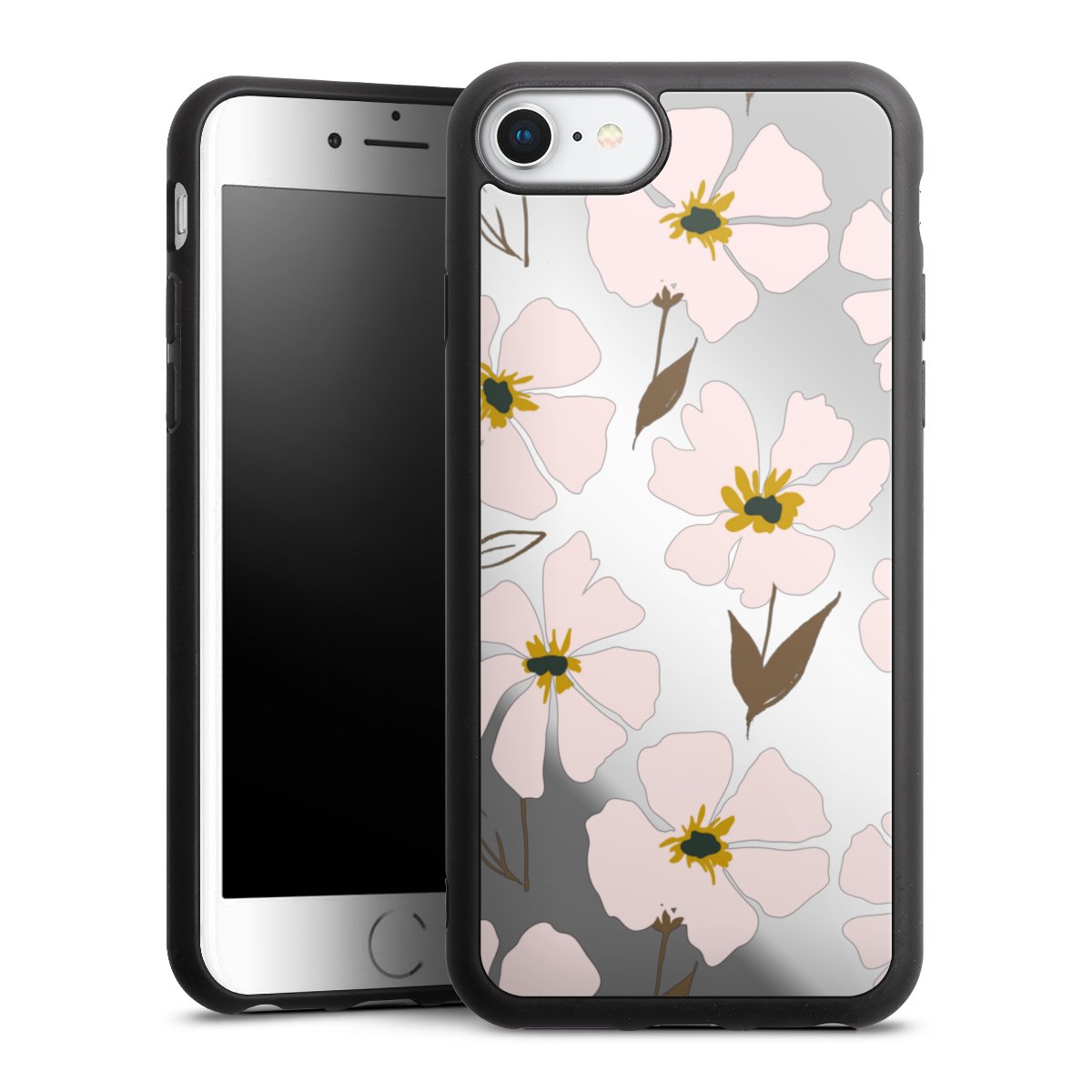 Simple Pastell Flowers Rose Transparent