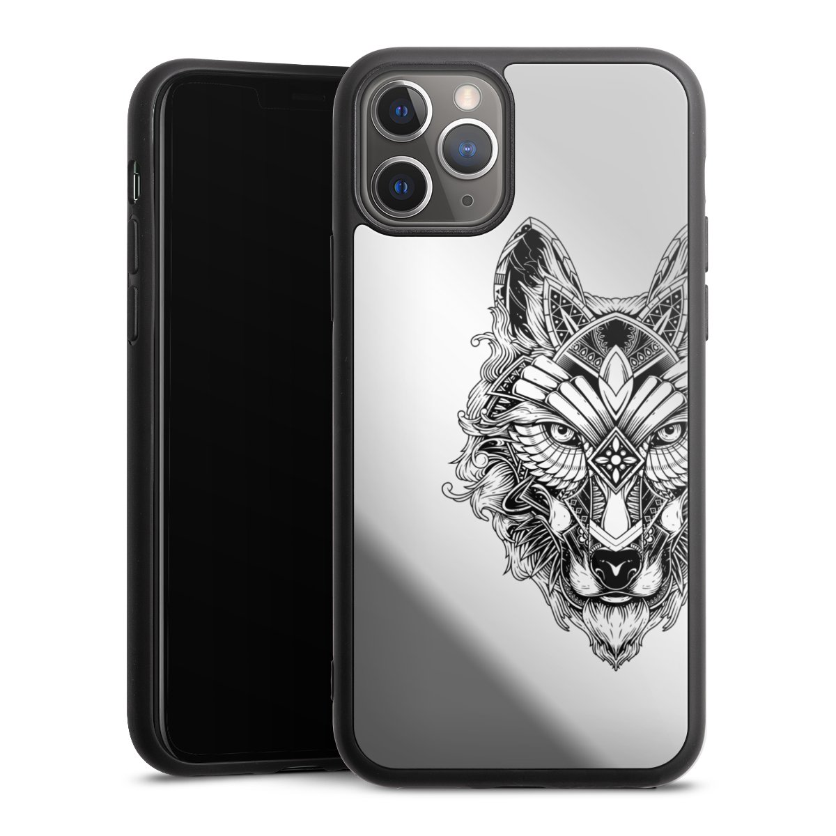 Wolf mandala transparent