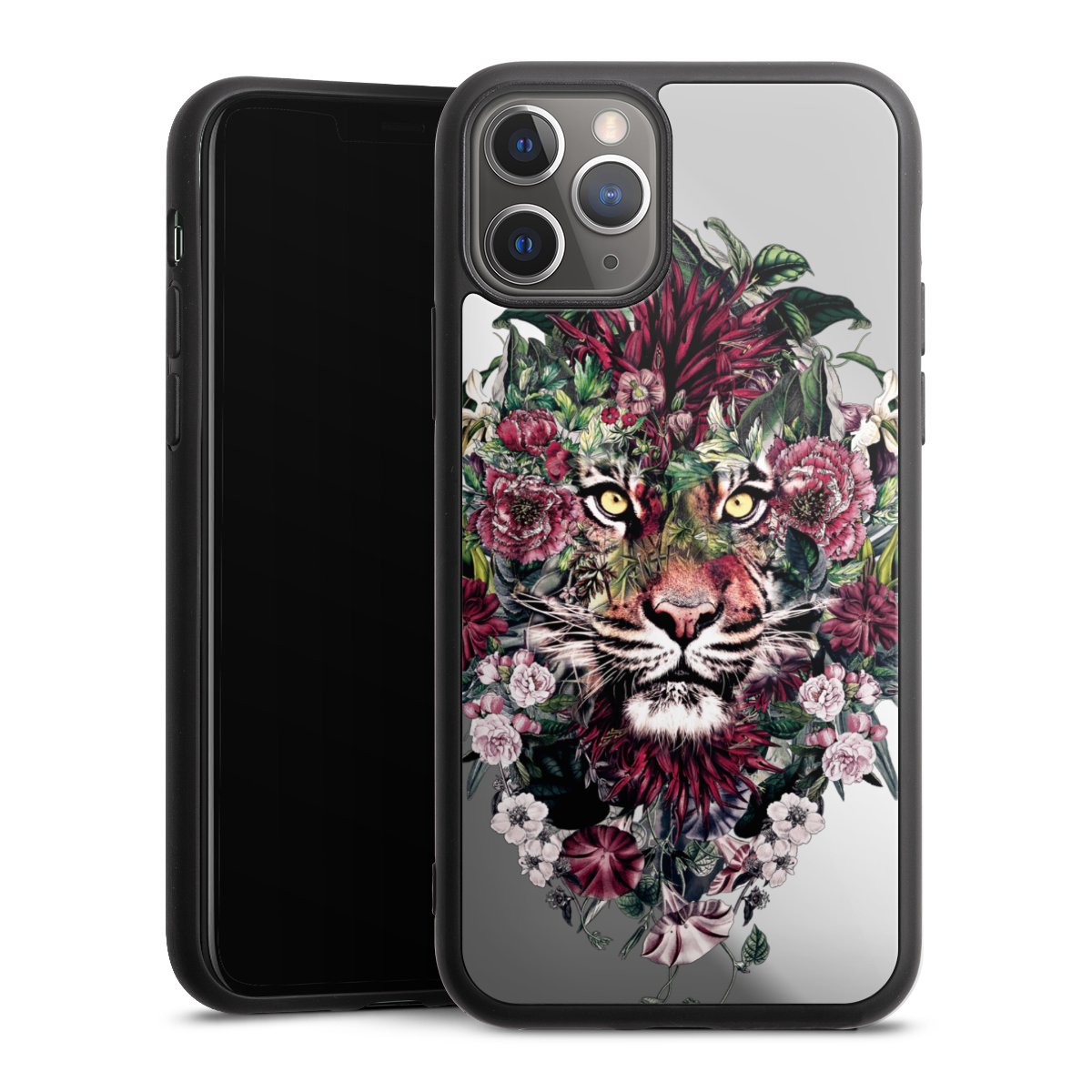 Tigre floral sans fond