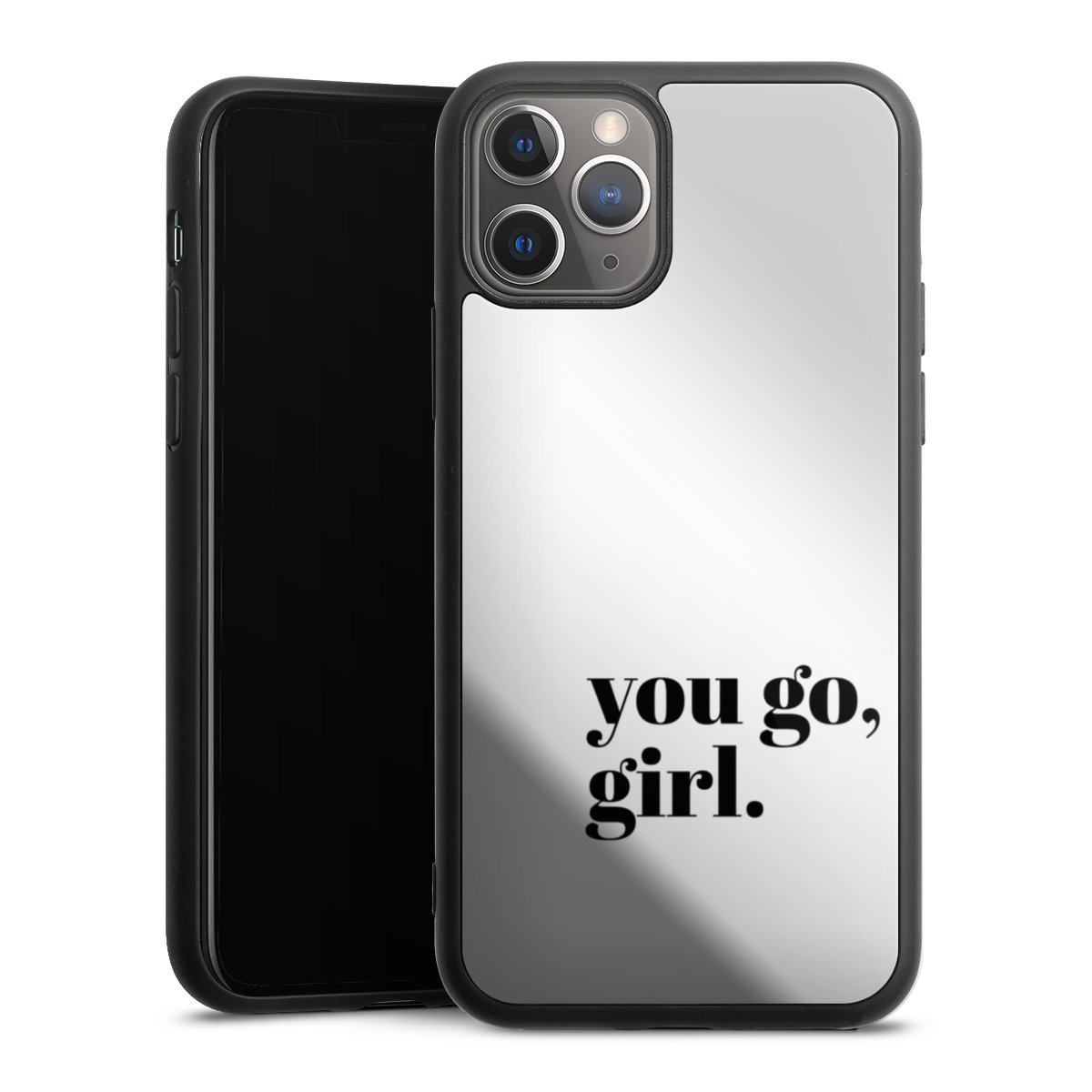 You Go Girl Schwarz Transparent
