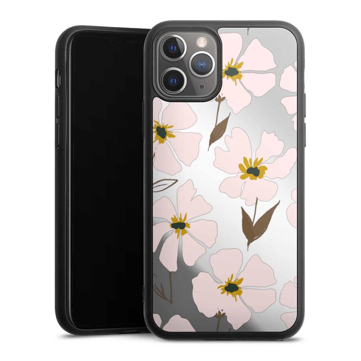 Simple Pastell Flowers Rose Transparent