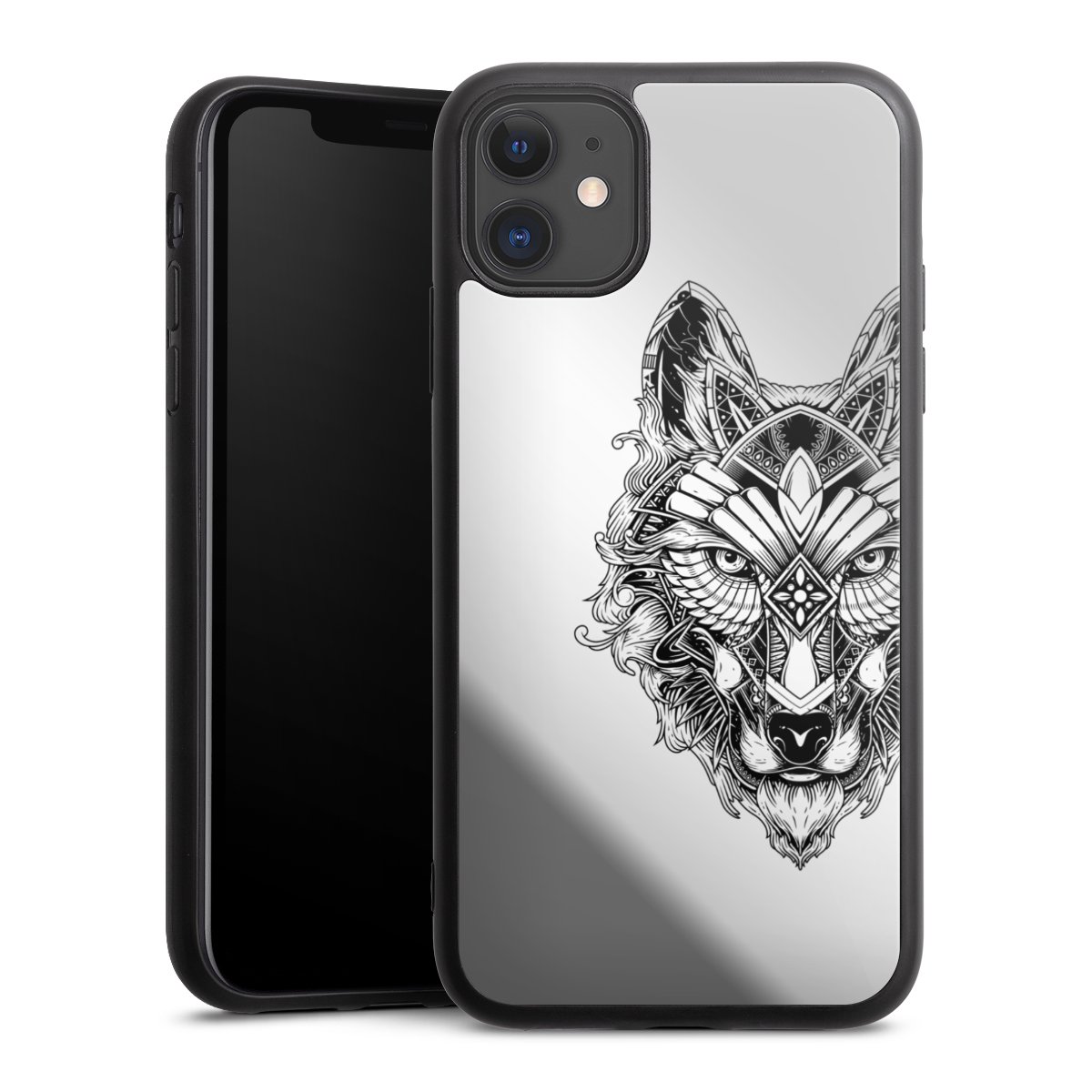 Wolf mandala transparent