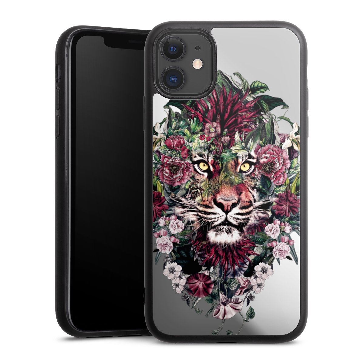 Tigre floral sans fond