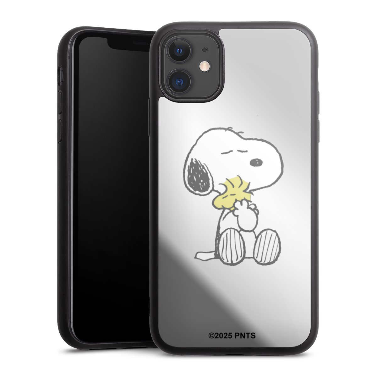 Snoopy And Woodstock Cuddling transparent