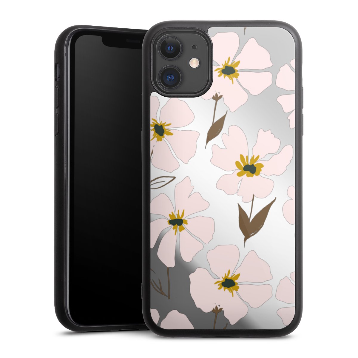 Simple Pastell Flowers Rose Transparent