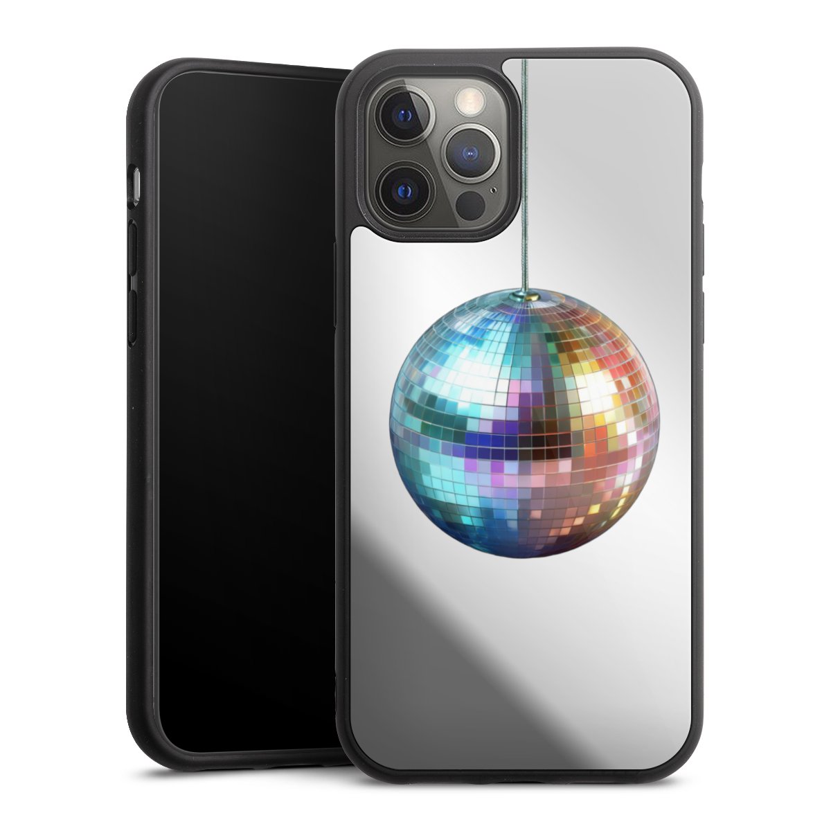 Disco Balls Party Blue Gold Transparent with AI