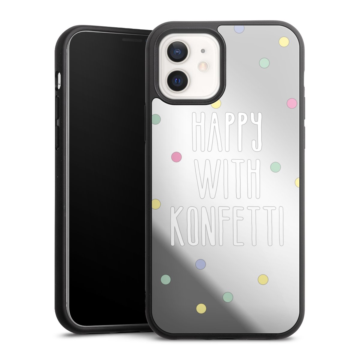 Happy with Konfetti White ohne Hintergrund