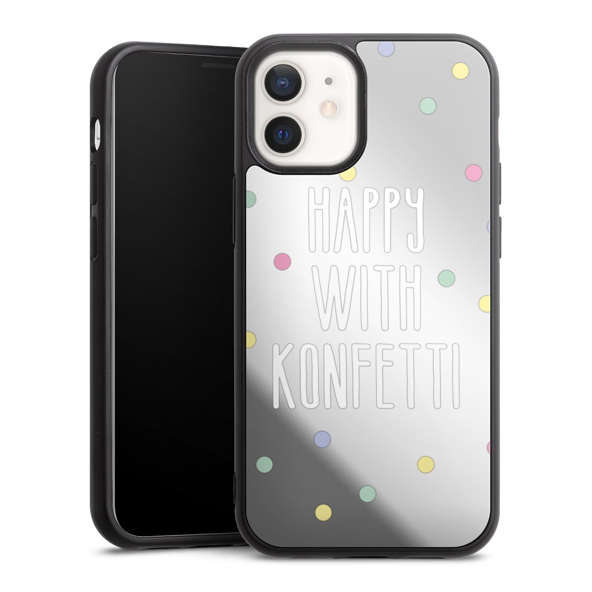 Happy with Konfetti White ohne Hintergrund