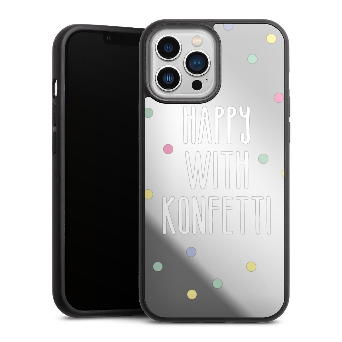 Happy with Konfetti White ohne Hintergrund