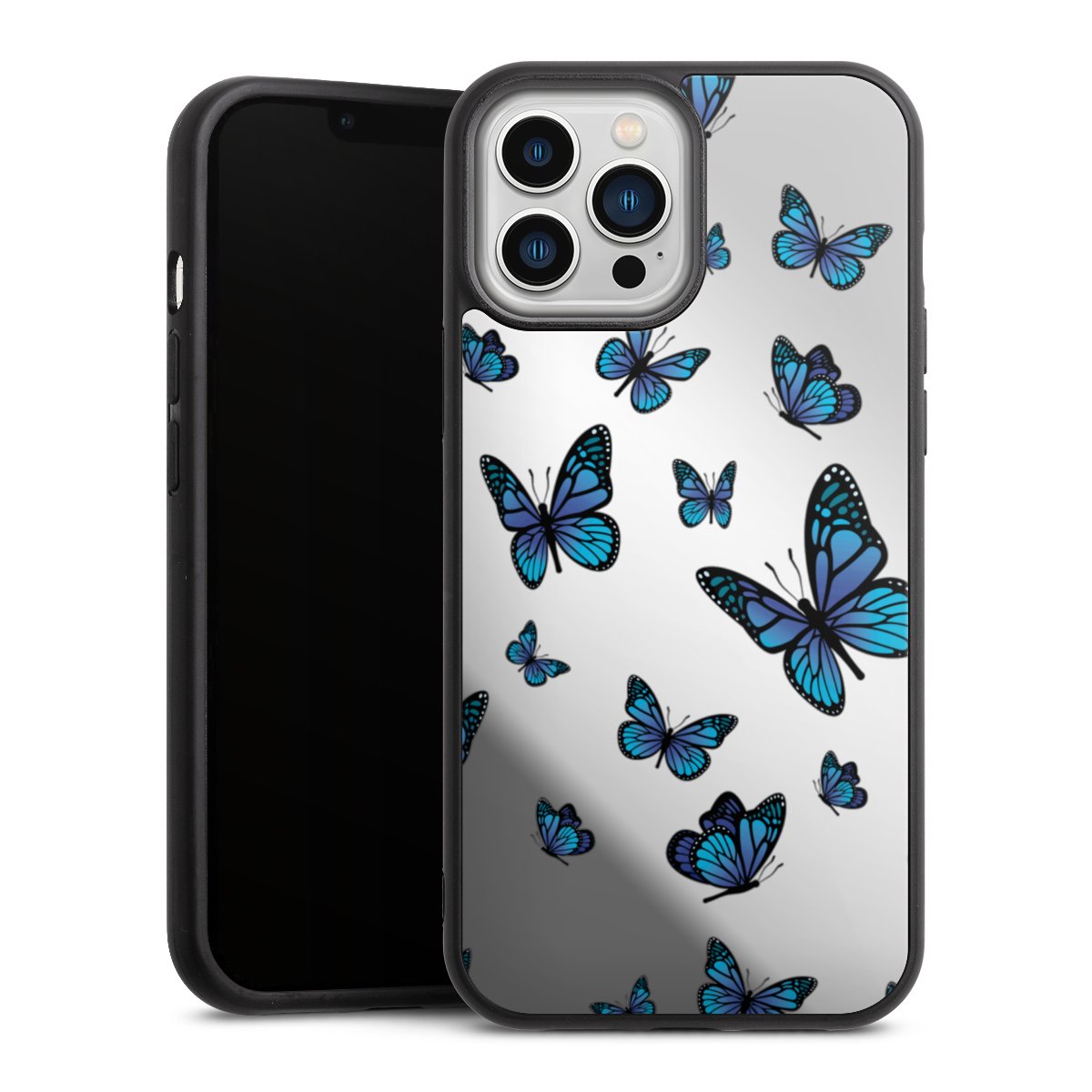 Motif papillon transparent