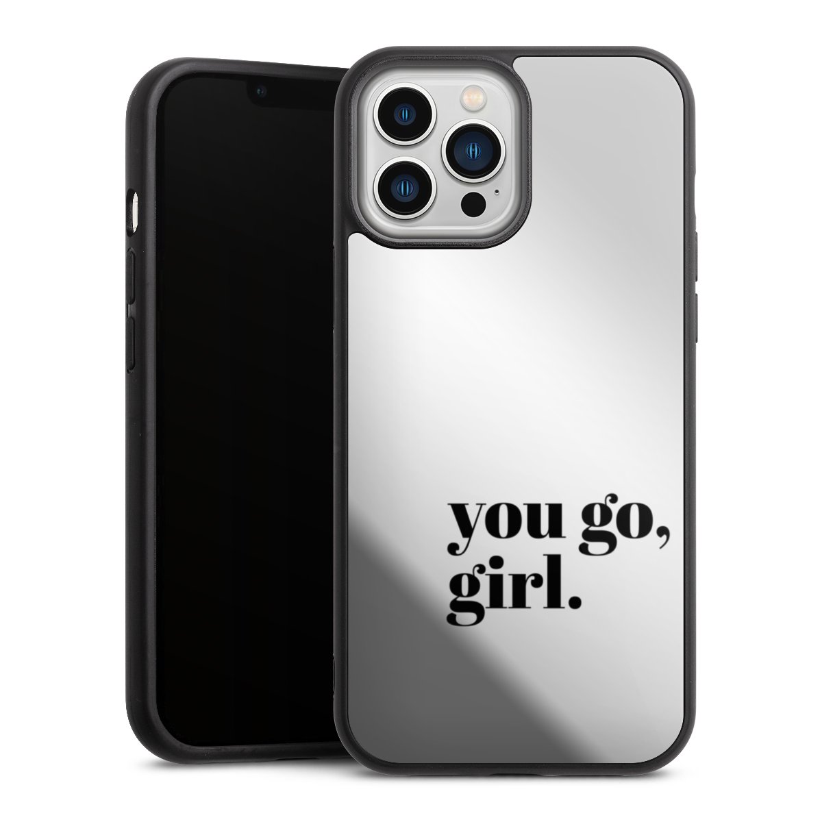 You Go Girl Schwarz Transparent