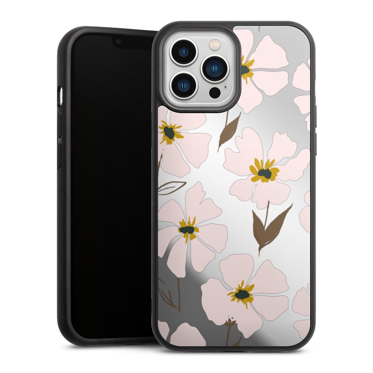 Simple Pastell Flowers Rose Transparent