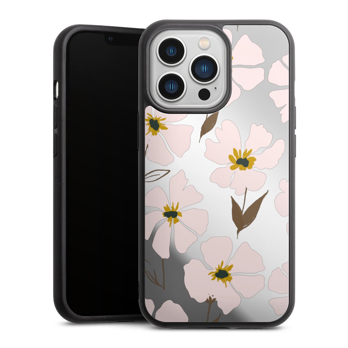 Simple Pastell Flowers Rose Transparent