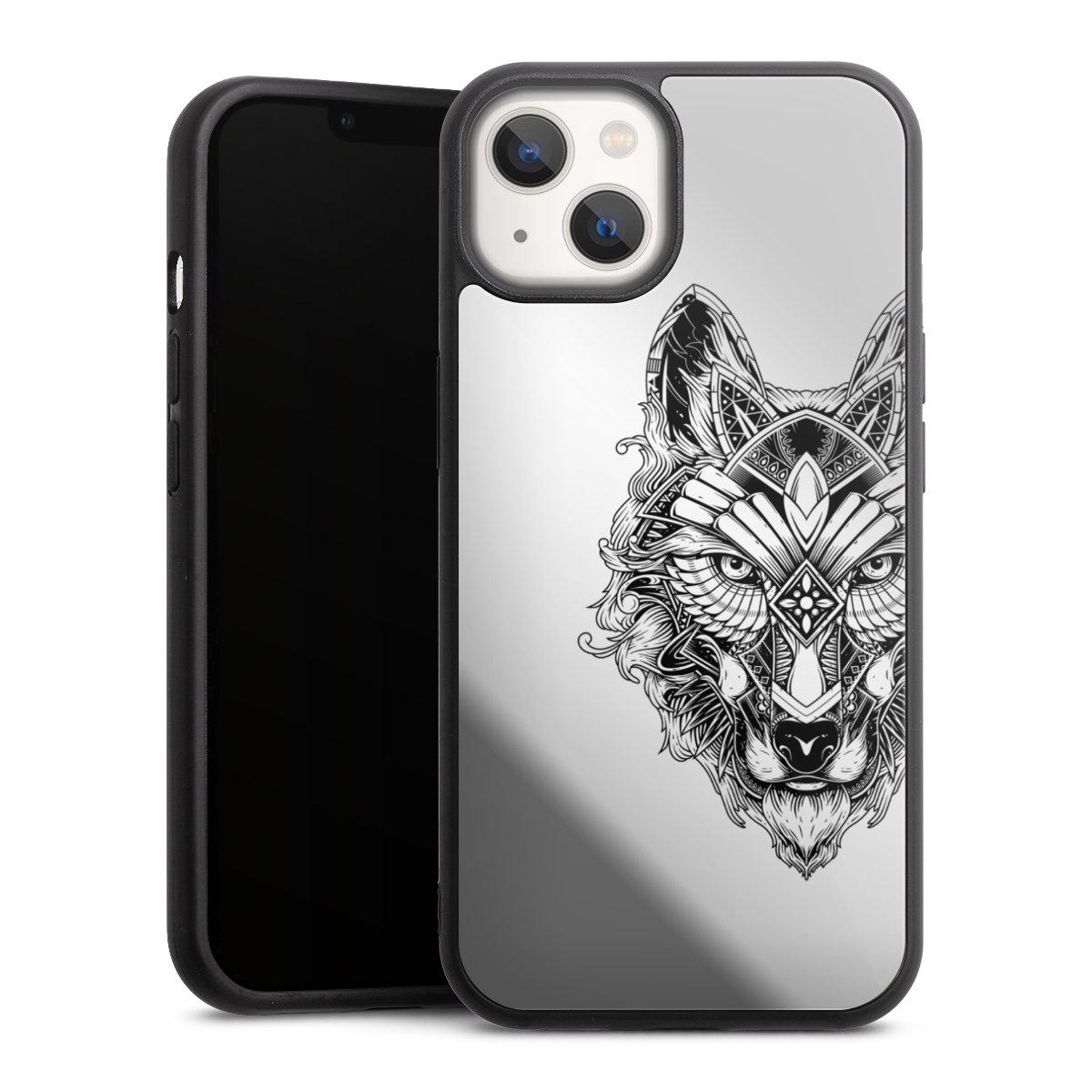 Wolf mandala transparent