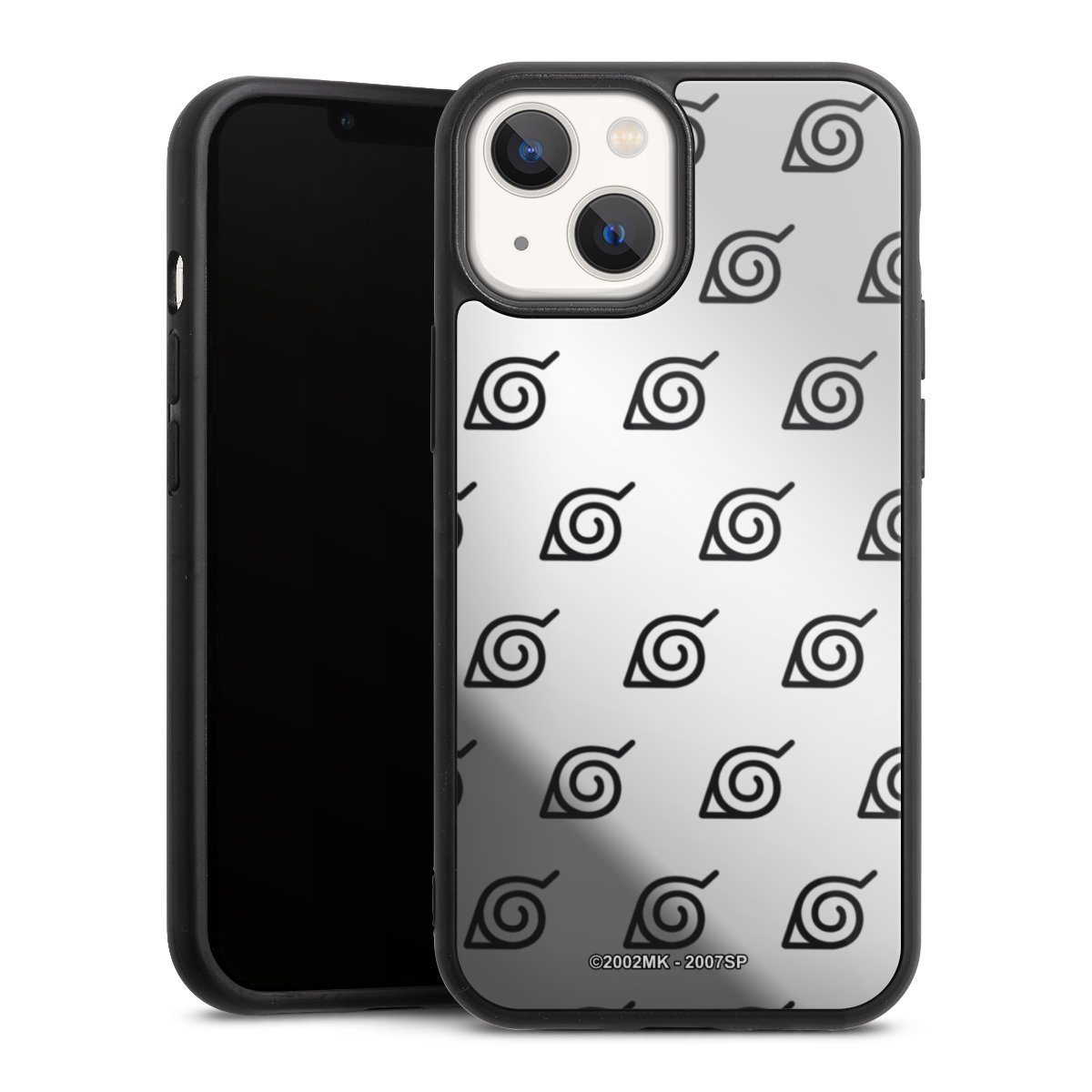 Konoha Pattern Noir sur Fond Transparent